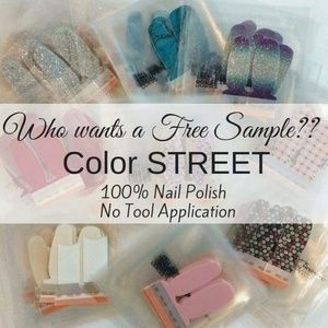 🆓️Color Street Samples, 100% nailpolish strips🆓️